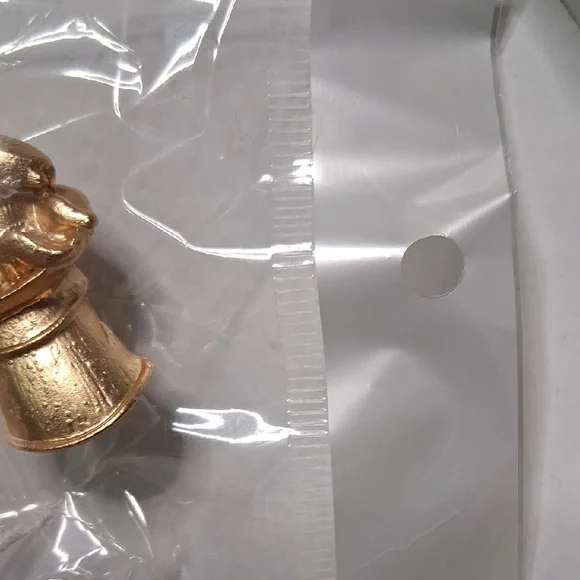 Gold Rabbit Brooch with Red Accent - Picture 4 of 5